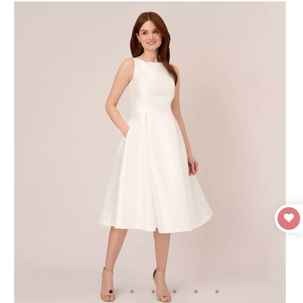 Adrianna Papell Ivory Sleeveless Fit & Flare